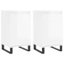 Aparadores 2 uds madera de ingeniería blanco brillo 40x35x70 cm de vidaXL, Aparadores - Ref: Foro24-831073, Precio: 76,56 €, ...