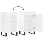 Aparadores 2 uds madera de ingeniería blanco brillo 40x35x70 cm de vidaXL, Aparadores - Ref: Foro24-831073, Precio: 76,56 €, ...