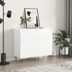Aparadores 2 uds madera de ingeniería blanco brillo 40x35x70 cm de vidaXL, Aparadores - Ref: Foro24-831057, Precio: 89,37 €, ...