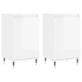 Aparadores 2 uds madera de ingeniería blanco brillo 40x35x70 cm de vidaXL, Aparadores - Ref: Foro24-831041, Precio: 65,62 €, ...