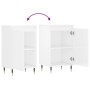 Aparadores 2 uds madera de ingeniería blanco brillo 40x35x70 cm de vidaXL, Aparadores - Ref: Foro24-831041, Precio: 65,62 €, ...