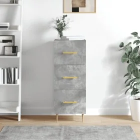 Aparador de madera contrachapada gris hormigón 34,5x34x90 cm de vidaXL, Aparadores - Ref: Foro24-828592, Precio: 67,88 €, Des...
