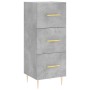 Aparador de madera contrachapada gris hormigón 34,5x34x90 cm de vidaXL, Aparadores - Ref: Foro24-828592, Precio: 68,72 €, Des...