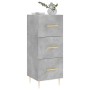 Aparador de madera contrachapada gris hormigón 34,5x34x90 cm de vidaXL, Aparadores - Ref: Foro24-828592, Precio: 68,72 €, Des...