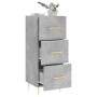 Aparador de madera contrachapada gris hormigón 34,5x34x90 cm de vidaXL, Aparadores - Ref: Foro24-828592, Precio: 68,72 €, Des...