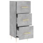 Aparador de madera contrachapada gris hormigón 34,5x34x90 cm de vidaXL, Aparadores - Ref: Foro24-828592, Precio: 68,72 €, Des...
