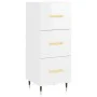 Glossy white plywood sideboard 34.5x34x90 cm by vidaXL, Sideboards - Ref: Foro24-828582, Price: 73,76 €, Discount: %