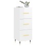 Aparador de madera contrachapada blanco brillante 34,5x34x90 cm de vidaXL, Aparadores - Ref: Foro24-828582, Precio: 74,57 €, ...