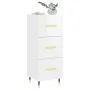 Glossy white plywood sideboard 34.5x34x90 cm by vidaXL, Sideboards - Ref: Foro24-828582, Price: 73,76 €, Discount: %