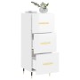 Aparador de madera contrachapada blanco brillante 34,5x34x90 cm de vidaXL, Aparadores - Ref: Foro24-828582, Precio: 74,57 €, ...