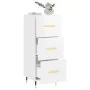 Glossy white plywood sideboard 34.5x34x90 cm by vidaXL, Sideboards - Ref: Foro24-828582, Price: 73,76 €, Discount: %