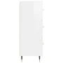 Glossy white plywood sideboard 34.5x34x90 cm by vidaXL, Sideboards - Ref: Foro24-828582, Price: 73,76 €, Discount: %