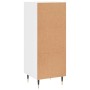 Aparador de madera contrachapada blanco brillante 34,5x34x90 cm de vidaXL, Aparadores - Ref: Foro24-828582, Precio: 74,57 €, ...
