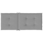 Cojín silla de jardín respaldo alto 2 uds tela gris 120x50x3 cm en Decoración | Comprar online en Foru.es