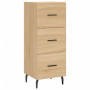 Aparador madera contrachapada color roble Sonoma 34,5x34x90 cm de vidaXL, Aparadores - Ref: Foro24-828623, Precio: 72,49 €, D...