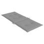 Cojín silla de jardín respaldo alto 4 uds tela gris 120x50x3 cm en Decoración | Comprar online en Foru.es