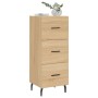 Aparador madera contrachapada color roble Sonoma 34,5x34x90 cm de vidaXL, Aparadores - Ref: Foro24-828623, Precio: 72,49 €, D...