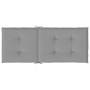 Cojín silla de jardín respaldo alto 4 uds tela gris 120x50x3 cm en Decoración | Comprar online en Foru.es