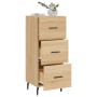 Aparador madera contrachapada color roble Sonoma 34,5x34x90 cm de vidaXL, Aparadores - Ref: Foro24-828623, Precio: 72,49 €, D...