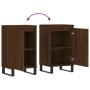 Aparadores 2 uds madera de ingeniería marrón roble 40x35x70 cm de vidaXL, Aparadores - Ref: Foro24-831083, Precio: 71,09 €, D...
