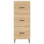 Aparador madera contrachapada color roble Sonoma 34,5x34x90 cm de vidaXL, Aparadores - Ref: Foro24-828623, Precio: 72,49 €, D...