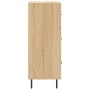Aparador madera contrachapada color roble Sonoma 34,5x34x90 cm de vidaXL, Aparadores - Ref: Foro24-828623, Precio: 72,49 €, D...