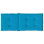 Cojín silla de jardín respaldo alto 4 uds tela azul 120x50x3 cm en Decoración | Comprar online en Foru.es