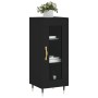Aparador de madera contrachapada negro 34,5x34x90 cm de vidaXL, Aparadores - Ref: Foro24-828773, Precio: 58,54 €, Descuento: %