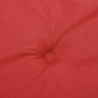 Cojín silla de jardín respaldo alto 4 uds tela rojo 120x50x3 cm en Decoración | Comprar online en Foru.es
