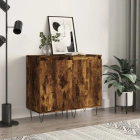 Aparadores 2 uds madera de ingeniería roble ahumado 40x35x70 cm de vidaXL, Aparadores - Ref: Foro24-831063, Precio: 60,48 €, ...