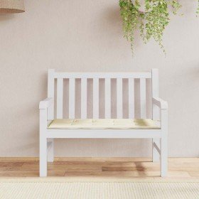 Cojín de banco de jardín tela Oxford crema 120x50x3 cm en Decoración | Comprar online en Foru.es