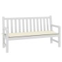 Cojín de banco de jardín tela Oxford blanco crema 150x50x4 cm en Decoración | Comprar online en Foru.es