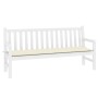 Cojín de banco de jardín tela Oxford crema 180x50x3 cm en Decoración | Comprar online en Foru.es