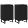Aparadores 2 uds madera de ingeniería negro 40x35x70 cm de vidaXL, Aparadores - Ref: Foro24-831071, Precio: 75,17 €, Descuent...