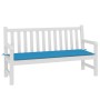 Cojín de banco de jardín tela Oxford azul 150x50x3 cm en Decoración | Comprar online en Foru.es