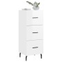 Aparador de madera contrachapada blanco brillante 34,5x34x90 cm de vidaXL, Aparadores - Ref: Foro24-828622, Precio: 80,07 €, ...