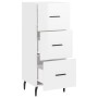 Aparador de madera contrachapada blanco brillante 34,5x34x90 cm de vidaXL, Aparadores - Ref: Foro24-828622, Precio: 80,07 €, ...