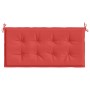 Cojín de banco de jardín tela Oxford rojo 100x50x3 cm en Decoración | Comprar online en Foru.es