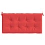 Cojín para banco de jardín tela Oxford rojo 120x50x4 cm en Decoración | Comprar online en Foru.es