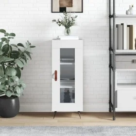 Glossy white plywood sideboard 34.5x34x90 cm by vidaXL, Sideboards - Ref: Foro24-828766, Price: 62,15 €, Discount: %