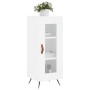 Aparador de madera contrachapada blanco brillante 34,5x34x90 cm de vidaXL, Aparadores - Ref: Foro24-828766, Precio: 62,93 €, ...