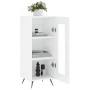 Aparador de madera contrachapada blanco brillante 34,5x34x90 cm de vidaXL, Aparadores - Ref: Foro24-828766, Precio: 62,93 €, ...