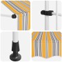 Toldo manual retráctil 300 cm amarillo y azul a rayas en Toldos | Comprar online en Foru.es