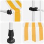 Toldo manual retráctil 200 cm naranja y blanco a rayas en Toldos | Comprar online en Foru.es