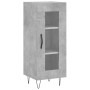Aparador de madera contrachapada gris hormigón 34,5x34x90 cm de vidaXL, Aparadores - Ref: Foro24-828792, Precio: 55,64 €, Des...