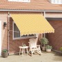 Toldo manual retráctil 300 cm naranja y blanco a rayas en Toldos | Comprar online en Foru.es