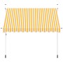 Toldo manual retráctil 300 cm naranja y blanco a rayas en Toldos | Comprar online en Foru.es