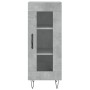Aparador de madera contrachapada gris hormigón 34,5x34x90 cm de vidaXL, Aparadores - Ref: Foro24-828792, Precio: 55,64 €, Des...