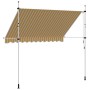 Toldo manual retráctil 300 cm naranja y blanco a rayas en Toldos | Comprar online en Foru.es
