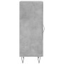 Aparador de madera contrachapada gris hormigón 34,5x34x90 cm de vidaXL, Aparadores - Ref: Foro24-828792, Precio: 55,64 €, Des...